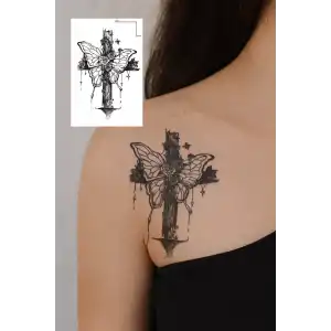 Geçici Kelebek Figürlü Mini Dövme Tattoo