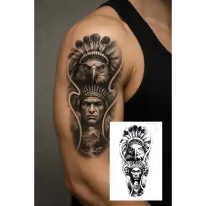 Geçici Kızıldereli Figürlü Dövme Tattoo