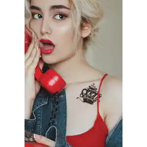 Geçici Kral Tacı Dövme Tattoo