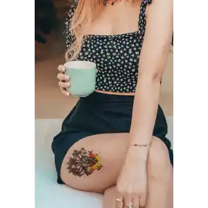 Geçici Kurt Dövme Tattoo