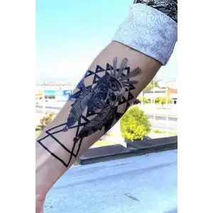 Geçici Kurukafa Dövme Tattoo