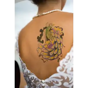 Geçici Tavus Kuşu Dövme Tattoo