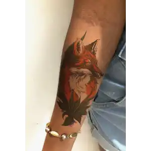Geçici Tilki Dövme Tattoo