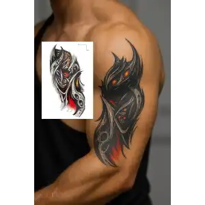 Geçici Tribal Figürlü Dövme Tattoo