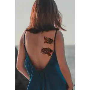 Geçici Vahşi Kurt Dövme Tattoo