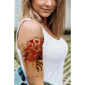 Geçici Zürafa Dövme Tattoo