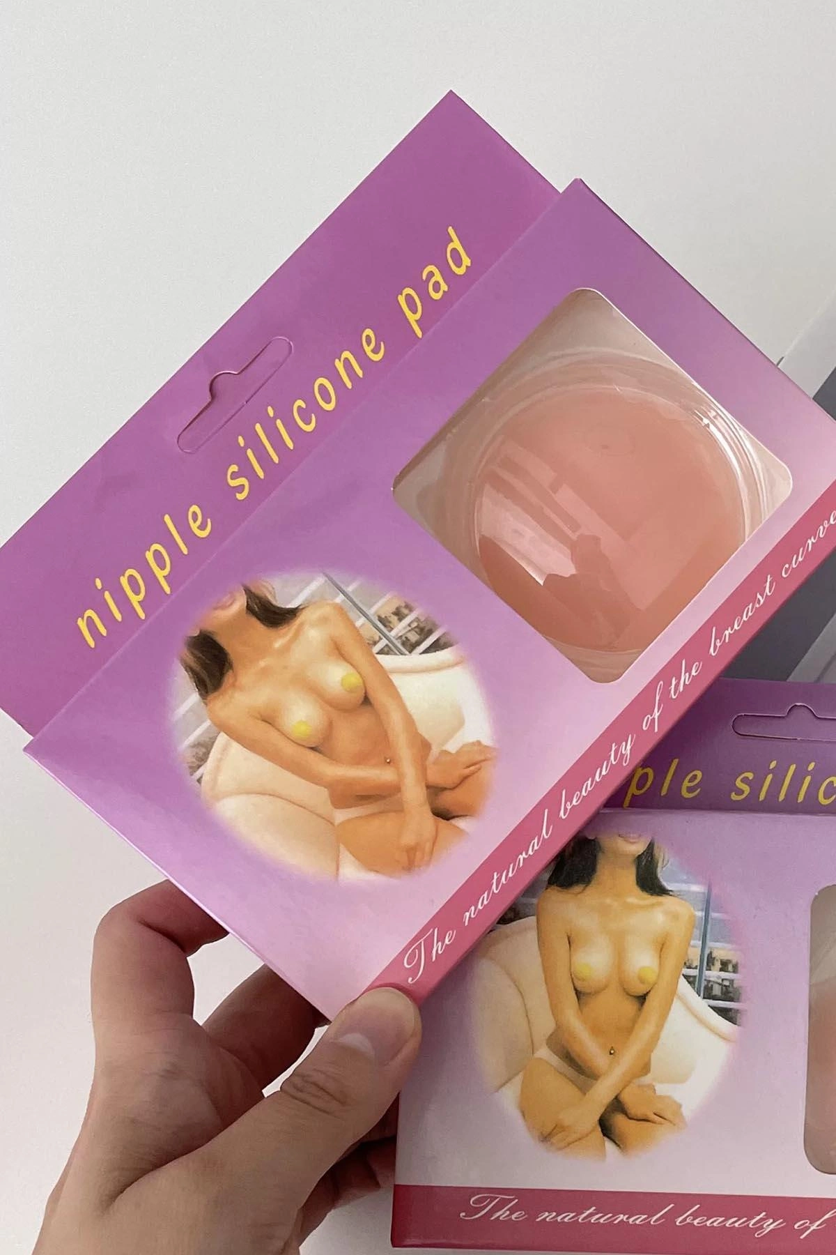 Göğüs Ucu Gizleyen Şeffaf Yapışkanlı Silikon Ped