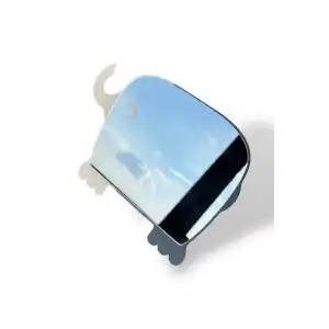 Gri Renk Fil Figürlü Masa Aynası