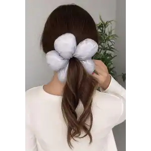 Gri Renk Papatya Figürlü Simit Toka