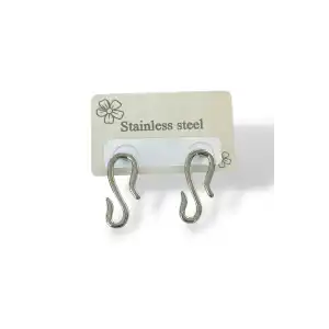 Gümüş Renk Çelik Küpe (Çift)