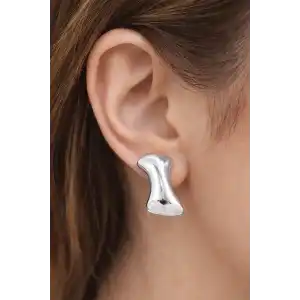 Gümüş Renk Çelik Küpe (Çift)