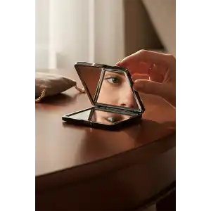 Gümüş Renk Cep Aynası