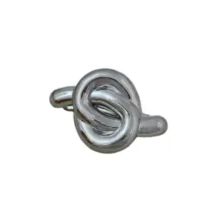 Gümüş Renk Düğüm Figürlü Otomat Toka