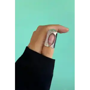 Gümüş Renk Gotik Metal Tırnak Yüzük