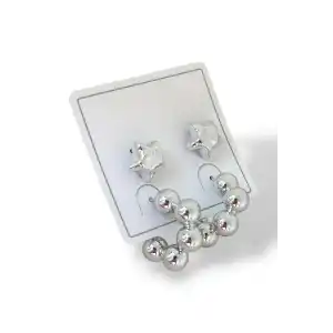 Gümüş Renk Karışık Figürlü Küpe Set