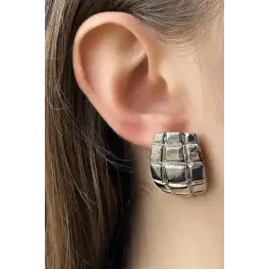 Gümüş Renk Küpe (Çift)