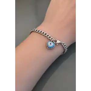 Gümüş Renk Nazar Boncuk Figürlü Xuping VİP Bileklik