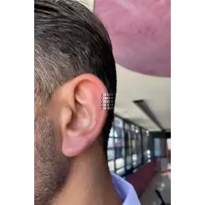 Gümüş Renk Sıkıştırmalı Ear Cuff Unisex Halka Küpe (Çift)