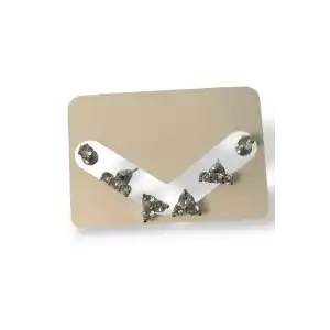 Gümüş Renk Taş Detaylı 6lı Küpe Set