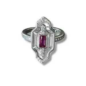 Gümüş Renk Taş Detaylı Ayarlanabilir Yüzük