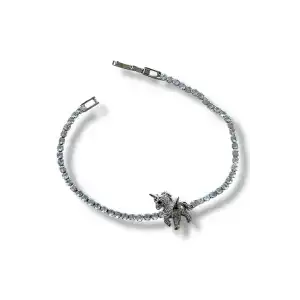 Gümüş Renk Unicorn Figürlü Su Yolu Bileklik