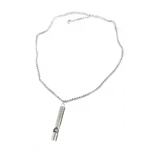 Hayatta Kalma ve Acil Yüksek Ses Çelik Düdük Deprem Kolyesi Kadın & Erkek