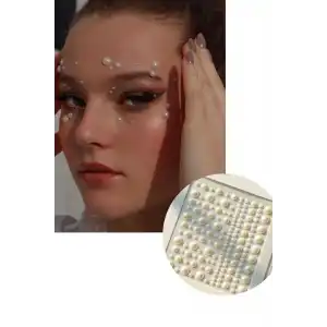 İncili Vücut, Saç Ve Yüz Taşı/ Yapışkanlı İncili Yüz Sticker