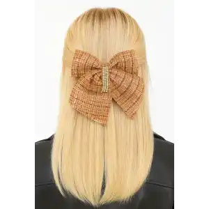 Kahve Renk Kurdele Figürlü Taş Detaylı Otomat Toka