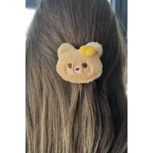 Kahverengi Ayıcık Figürlü Yan Toka