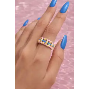 Karışık Renk Ayarlanabilir Yüzük