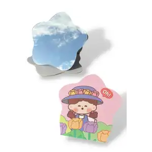 Karışık Renk Çocuk Figürlü Masa Aynası