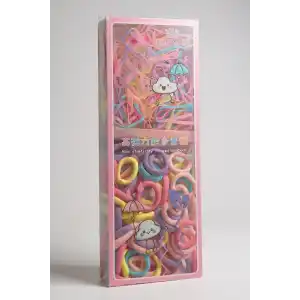 Karışık Renk Çocuk Havlu Toka Ve Saç Lastiği Set