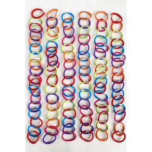 Karışık Renk Lastik toka Set