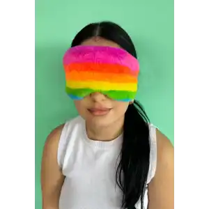 Karışık Renk Peluş Uyku Bandı