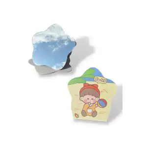 Karışık Renk Sweet Yazılı Çocuk Figürlü Masa Aynası