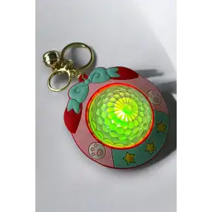 Karışık Renk Ufo Figürlü Anahtarlık