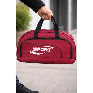Kırmızı Renk Büyük Boy El Çantası/ Seyahat Çantası