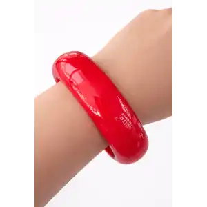 Kırmızı Renk Kemik Mika Bileklik