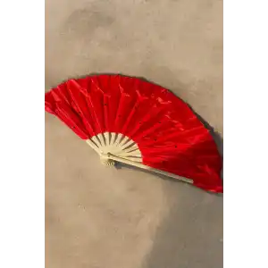 Kırmızı Renk Yelpaze (Büyük Boy)