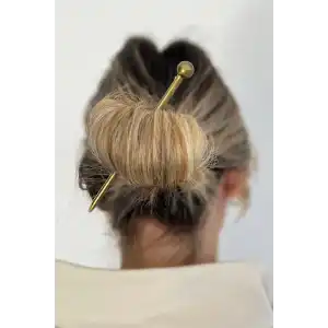 Koyu Altın Renk Topuz toka