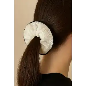 Krem Ve Siyah Renk Simit Toka