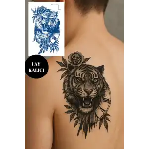 Kurt Figürlü 12 Saat Sonra Kararan Geçici Orta Dövme Tattoo