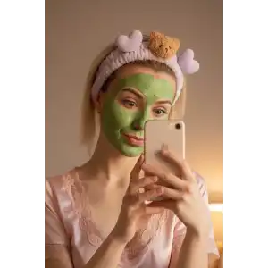 Lila Renk Ayıcık Figürlü Peluş Saç Bandı