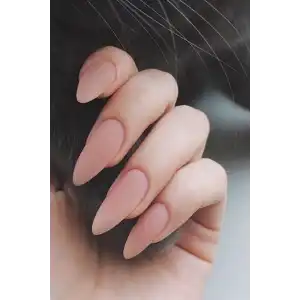 Mat Krem Renk 12li Takma Takma Tırnak