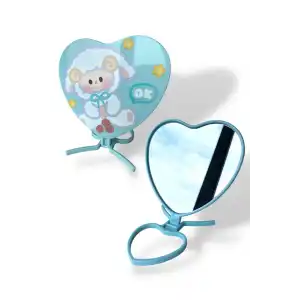 Mavi Kuzu Figürlü Masa Aynası