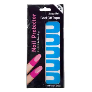 Mavi Renk 10lu Oje Koruyucu Soyulabilir Manikür Bandı