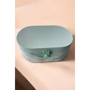 Mavi Renk Ayna Detaylı Takı Organizeri