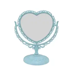 Mavi Renk Kalp Şeklinde Dönebilen Masa Ayanası