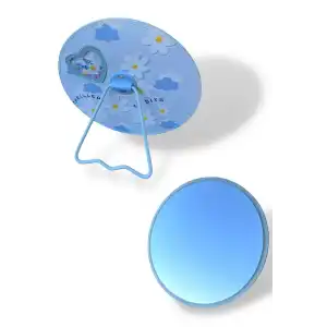 Mavi Renk Karışık Figürlü Yuvarlak Masa Aynası