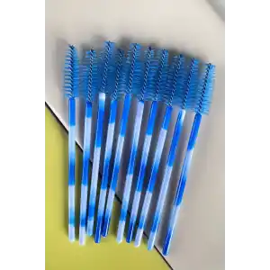 Mavi Renk Kaş Kirpik Tarama Fırçası
